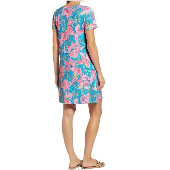 Lilly Pulitzer Pink and Blue Floral Dress - Picture 5 of 9